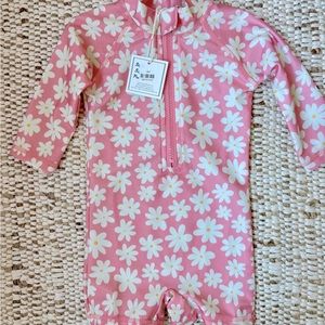 Farewell Swim Baby Rashguard - Pink Daisy